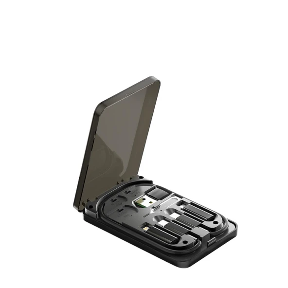 Essager 6in1 60W Type C, Micro ve İphone Lightning Kablolu, Dönüştürücü, Sim Aparatlı Seyahat Seti ürün görseli 1