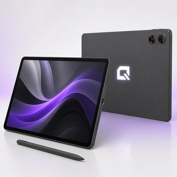 Quantum Elise T90A 8 Core 2 GHz 8GB 256GB 11" IPS FHD Deri Kılıf Aktif Kalemli Android 16 Tablet ürün görseli 1