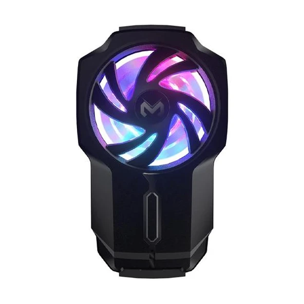 Polham Universal RGB Işıklı 700mAh Şarjlı Radyatörlü SüperCool Oyuncular için Telefon Soğutma Fanı ürün görseli 1