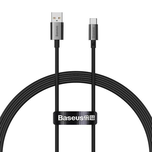 Baseus 1MT 6A 100W Mega Hızlı USB To Type C Şarj ve Data Kablosu, Akım Ve Isı Korumalı Type C Kablo ürün görseli 1