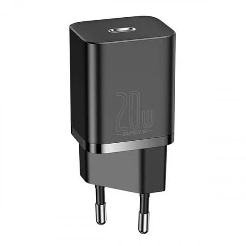 Baseus 20W PD Type C Girişli Universal Ultra Hızlı Şarj Adaptörü, Akım Korumalı, Akıllı Çipli Başlık ürün görseli 1