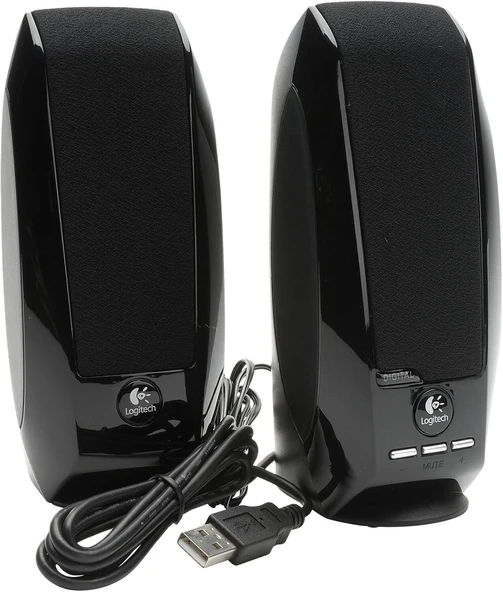 Logitech S150 1+1 USB Stereo Hoparlör Siyah (980-000029) ürün görseli 1