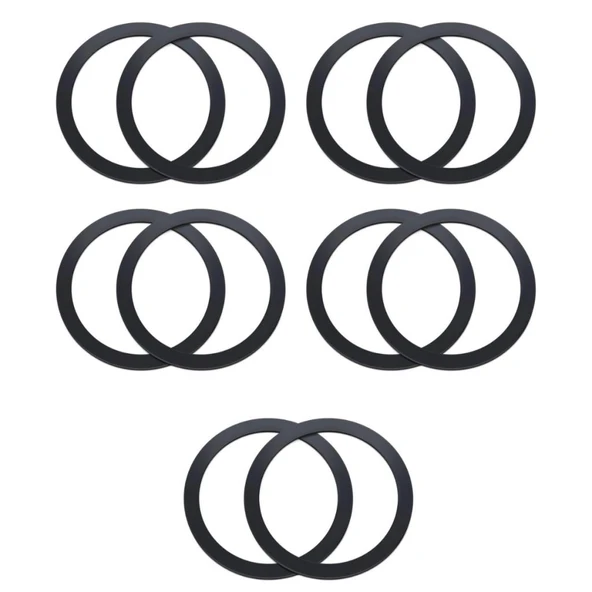 Polham 0.4mm 10 Adet Set Ultra İnce Yapışkanlı Mıknatıslı Metal Halka, 3M Hafif Tüm Telefonlara Uyumlu ürün görseli 1