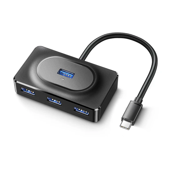 Polham Jazos 4in1 Type C to 4x USB 3.0 Çoğaltıcı Hup Adaptör, Klavye, Mouse, Yazıcı, USB Okuyucu ürün görseli 1