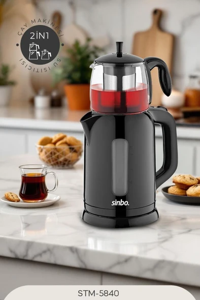 Sinbo STM-5840 Elektrikli Çay Seti - Resim 4