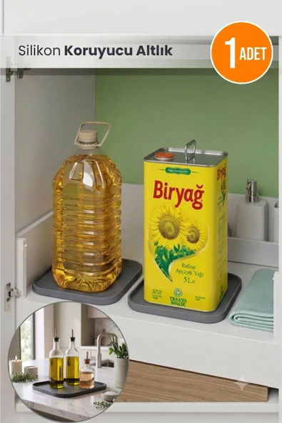 Silikon Yağlık Altlığı Kaymaz Koruyucu Mutfak Tezgah Koruyucu Altlık ürün görseli 1