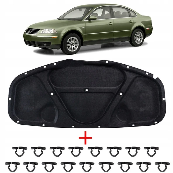 VOLKSWAGEN MOTOR KAPUT KECESI KLIPSLI 1.KalIte-PASSAT 2001-2005 ürün görseli 1