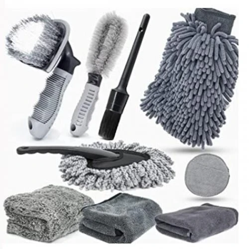 Polham 9 Parçalı Araba, Motorsiklet İçin Detaylı Temizleme Seti, Oto Bakım Seti, Mikrofiber Set ürün görseli 1