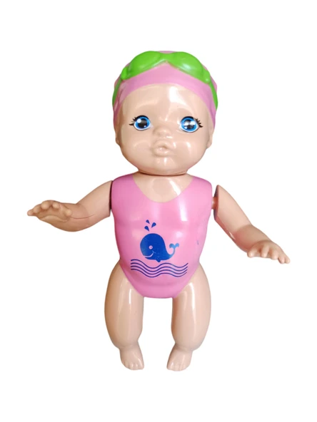 Küvet Keyfi Çıkaracak: Kurmalı Yüzen Bebek (15 cm)! ürün görseli 1