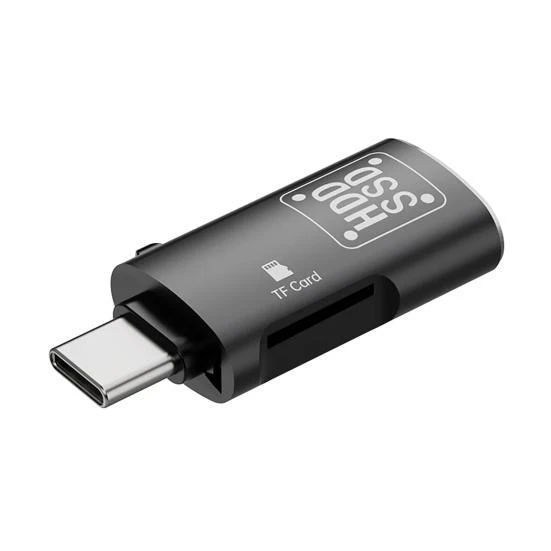 Polham 2in1 Type C To TF Kart ve USB Çevirici OTG Adaptör, Şarj ve Data Aktarım OTG Çeviricisi, Yüksek Hızlı ürün görseli 1