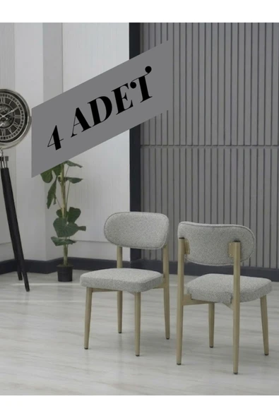 BADE SANDALYE BEJ AYAK 4 ADET ürün görseli 1