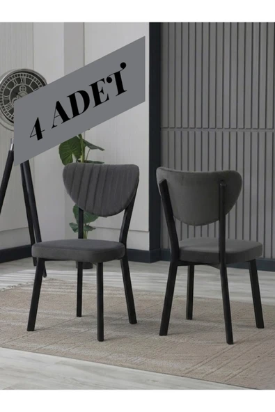 ELMA SANDALYE SİYAH AYAK ( 4 ADET ) ürün görseli 1