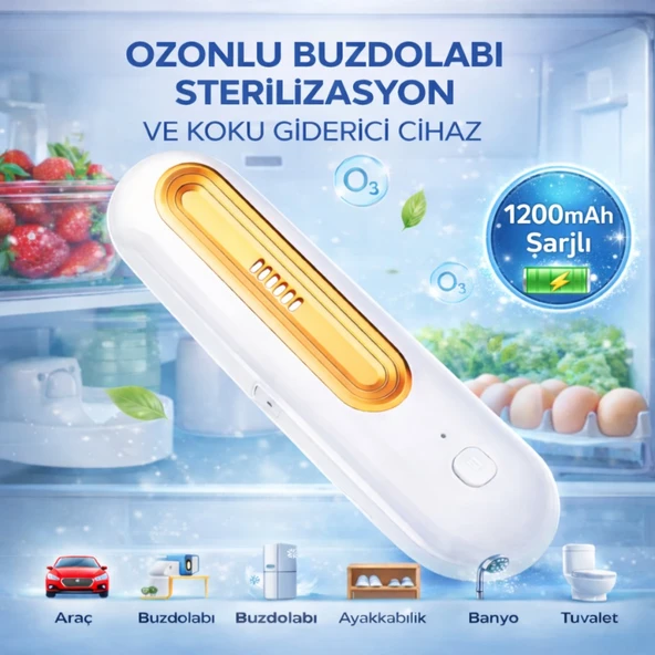 Polham Ozonlu Sterilizasyon ve Koku Giderici– Buzdolabı, Araç, Ayakkabılık ve Banyo İçin Kötü Koku Giderici ürün görseli 1