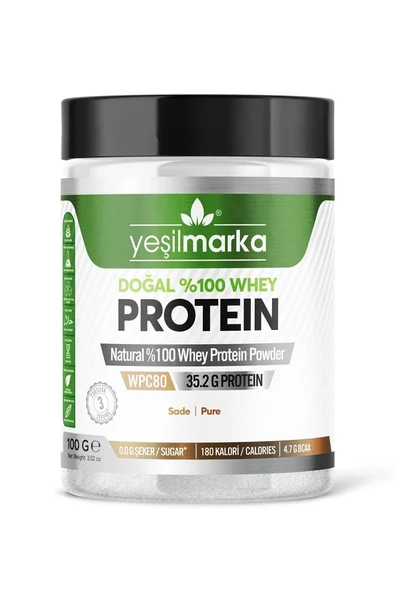 YEŞİL MARKA SADE PROTEİN TOZU 100 ML ürün görseli 1