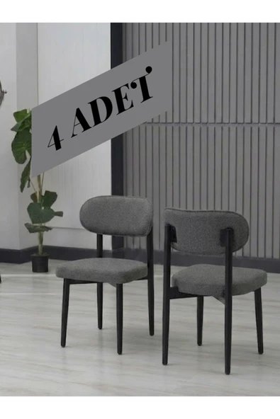 BADE SANDALYE SİYAH AYAK 4 ADET ürün görseli 1