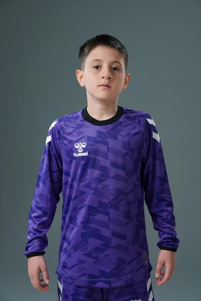 Hummel Line Kaleci Tek Üst Forma Mor Çocuk ürün görseli 1