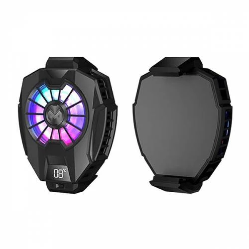 Polham RGB Led Işıklı Telefon Isı Göstergeli Telefon Soğutucu Fanı, Ultra Sessiz Soğutucu ürün görseli 1