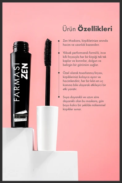Zen Extension Lash Mascara - Resim 3