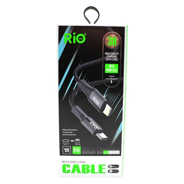 Hızlı Şarj  Type-C - Lightning Kablo 18W PD Destekli Naylon Örgülü ürün görseli 1