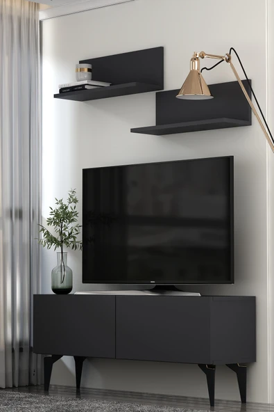 Dekortis Home Dekor 120DHDTÜR1 SADEM RAFLI TV SEHPASI,ÜNİTESİ ürün görseli 1
