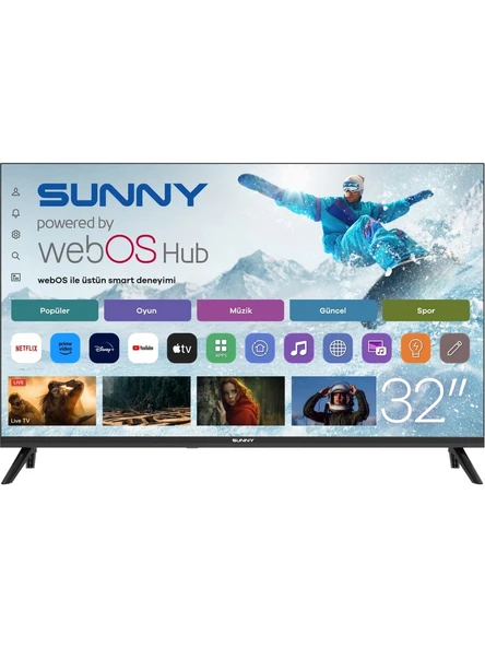 Sunny SN32HMLN -W02S HD 32" 82 Ekran Uydu Alıcılı webOS Smart LED Televizyon ürün görseli 1