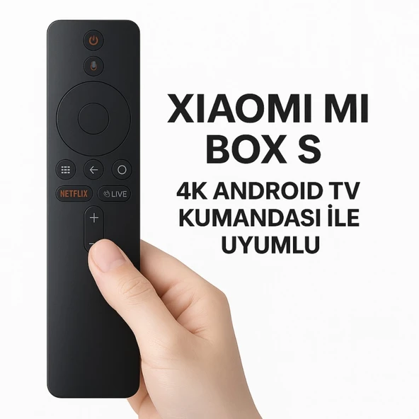 Xiaomi Mi Box S 4K Android TV Kumandası, Mi Boxs S 4k Uzaktan Kumanda Bluetooth Özellikli ürün görseli 1