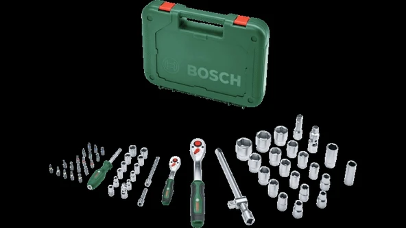 Bosch 1/4'' ve 1/2'' Cırcırlı Somun Sıkma Seti 56 Parça - 1600A02Z9G ürün görseli 1