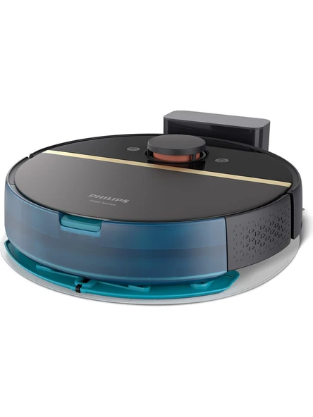 Philips HomeRun 7000 Serisi Aqua XU7000/01 Siyah Gold Akıllı Robot Süpürge ürün görseli 1