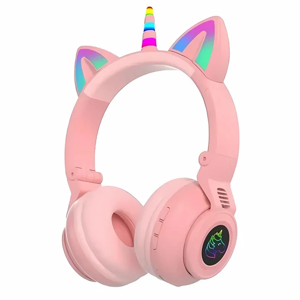Polham Unicorn 94Db Güvenli Ses Limitli Yumuşak Kulak pedli Bluetooth Kulaklık Çocuk Kulaklığı Uzun Şarjlı ürün görseli 1