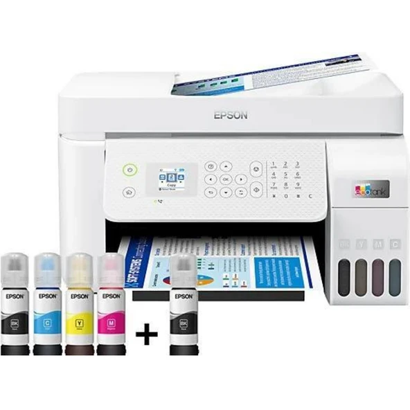 L5296 EPSON  WHITE RENKLİ TANK  WIFI ürün görseli 1