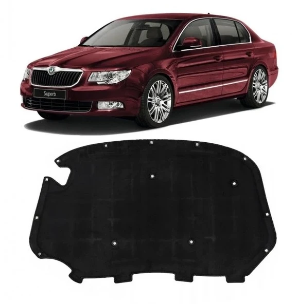 SKODA MOTOR KAPUT KECESI KLIPSLI 1.KalIte-SUPERB 2008>> ürün görseli 1