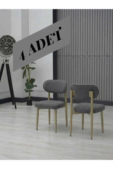 BADE SANDALYE BEJ AYAK 4 ADET ürün görseli 1