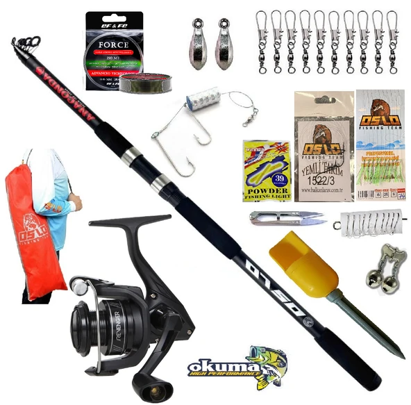 Okuma Revenger Rv-6000A 360cm 100-300gr Anaconda Profesyonel Kıyı Olta Takımı Seti ürün görseli 1