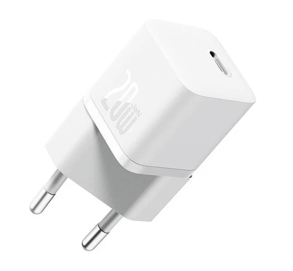 Baseus Gan5 Ultra Hızlı 20W Type C Şarj Başlığı, Ultra Küçük, Akım ve Isı Korumalı, Yanma Önleyici Adaptör ürün görseli 1