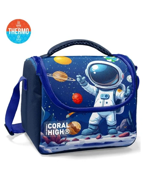 Coral High Lacivert Astronot Desenli Thermo Beslenme Çantası 37152 ürün görseli 1
