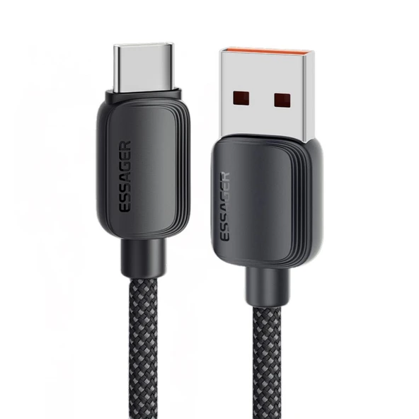Essager 1 Metre 7A 100W E-Marker Süper Hızlı USB To Type C Şarj Data Kablosu, Akım,Isı, Güçlü Kablo ürün görseli 1