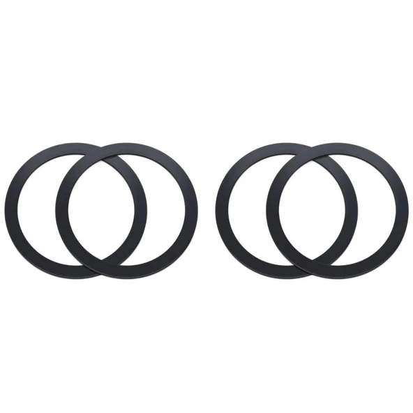 Polham 0.4mm 4 Adet Set Ultra İnce Yapışkanlı Mıknatıslı Metal Halka, 3M Hafif Tüm Telefonlara Uyumlu ürün görseli 1
