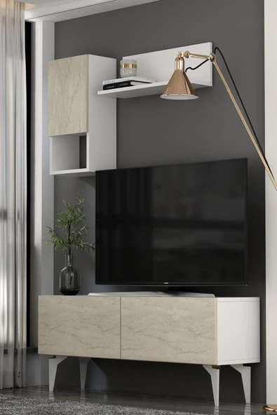 Dekortis Home Dekor 120DHDTDR1 SADEM RAFLI TV SEHPASI,ÜNİTESİ ürün görseli 1