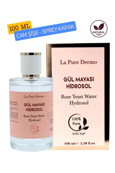 La Pure Dermo Gül Mayası Hidrosol Gözenek Sıkılaştırıcı Aydınlatıcı Yüz Tonik 100 ml ürün görseli 1