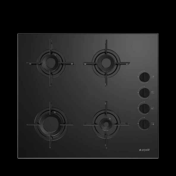 ARÇELİK OCD T 601-1 ES Gazlı Cam Tablalı Ocak ürün görseli 1