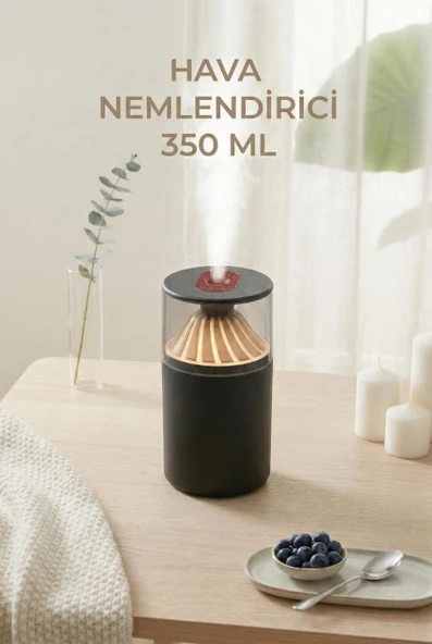 350 ml LED Işıklı Hava Nemlendirici & Modern Oda Kokusu Difüzörü ürün görseli 1
