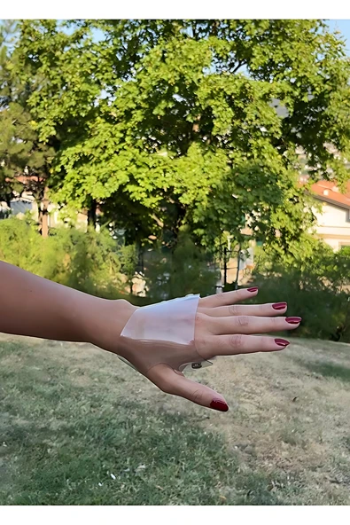 Croc Profesyonel Şeffaf Makyaj Eldiveni - Makeup Glove - Resim 2