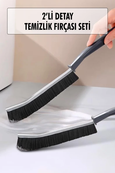 2 Li Çok Amaçlı Temizlik Fırçası & Derz Fırçası & Mutfak Banyo Temizlik Fırçası ürün görseli 1