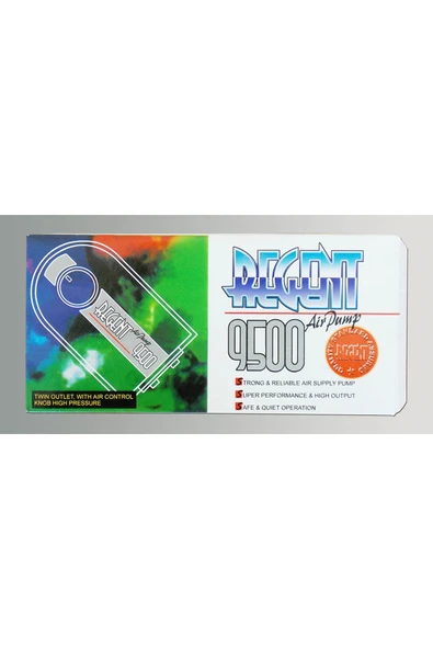 Regent 9500 Akvaryum Hava Motoru Çift Çıkış 4 Wt ürün görseli 1