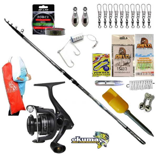 Okuma Revenger Rv-6000A 420cm 70-250gr Crome Profesyonel Kıyı Olta Takımı Seti ürün görseli 1