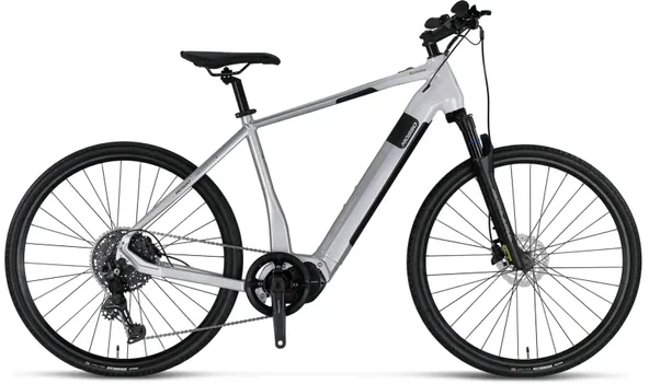 MOSSO E-LEGARDA ELEKTRİKLİ ŞEHİR BİSİKLET 520H HYD 28 JANT 10 VİTES WHITE SILVER ürün görseli 1