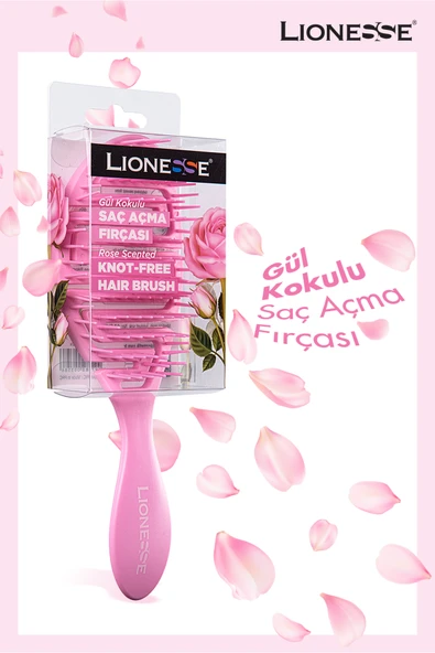 Lionesse 374 Gül Kokulu Saç Fırçası ürün görseli 1
