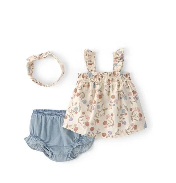 Carters Kız Bebek Alt Üst Set 1U587510 Renkli ürün görseli 1