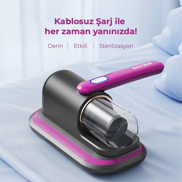 Neutron Anti Alerjen UV Işınlı Şarjlı Yatak ve Koltuk El Süpürgesi ürün görseli 1