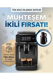 Philips 2200 Serisi Tam Otomatik Espresso Makinesi Ep2220/10 ve HD7301/00 Çay Makinesi Seti BXA0105/00 ürün görseli 1
